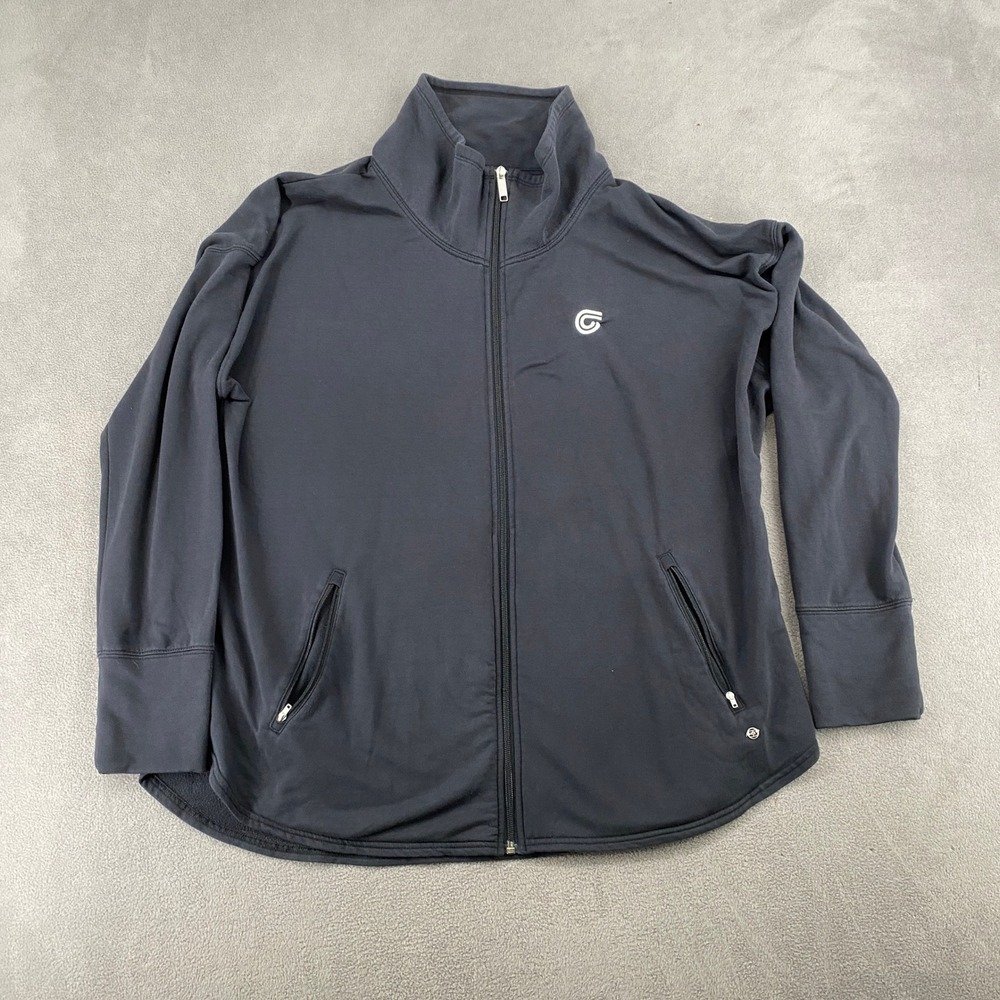 OGIO Mens 3XL Black Full Zip Mock Neck Jacket Modal Blend Activewear 7164